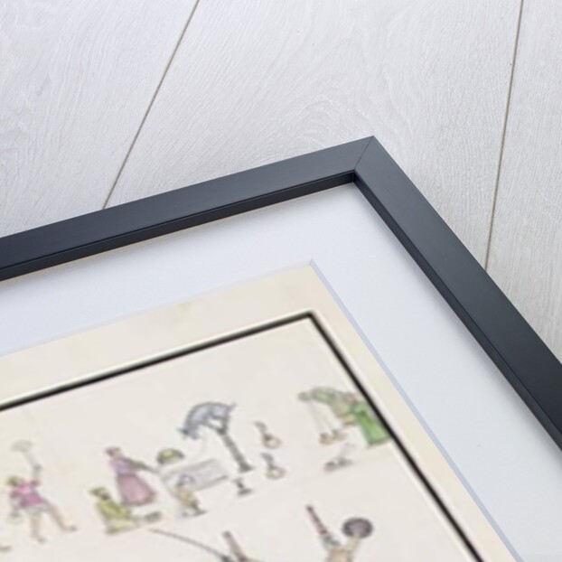 Acrobats, Jugglers, Impersonators, Entertainers from 'The Gentil Album', published in 1774 by French School