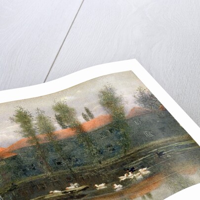 The Pond of William Morris Works at Merton Abbey by Lexden L. Pocock