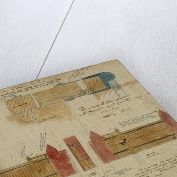 Plans and elevations for The Red House, Bexley Heath, 1859 by Philip Webb