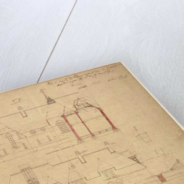 Elevations for The Red House, Bexley Heath by Philip Webb