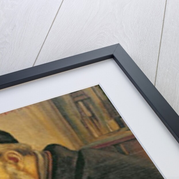 A Rabbi tying the Phylacteries to the arm of a boy by Franz Obermüller