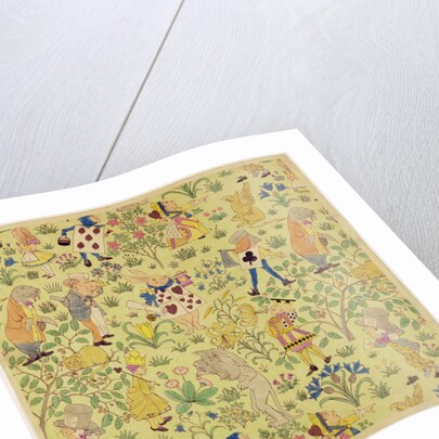 Textile design for 'Alice in Wonderland' by Charles Francis Annesley Voysey