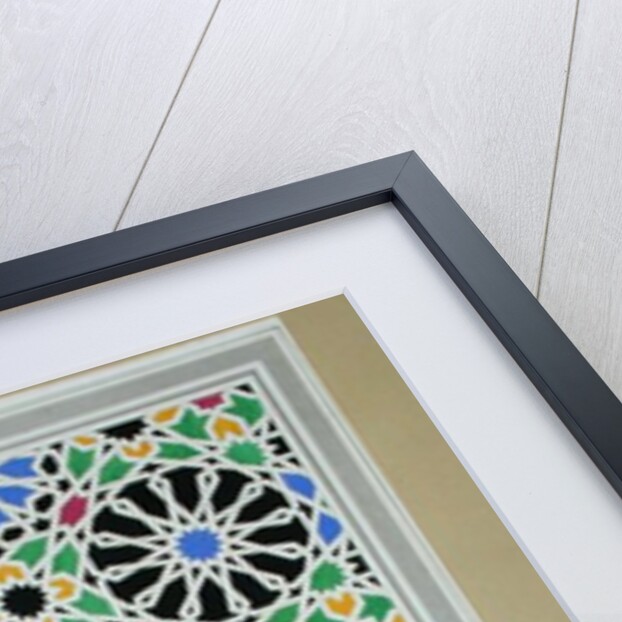 Mosaic pavement in the dressing room of the Sultana, Alhambra by James Cavanagh Murphy