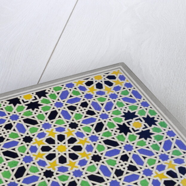 Mosaic in dado of the door in the hall of the Two Sisters, Alhambra by James Cavanagh Murphy