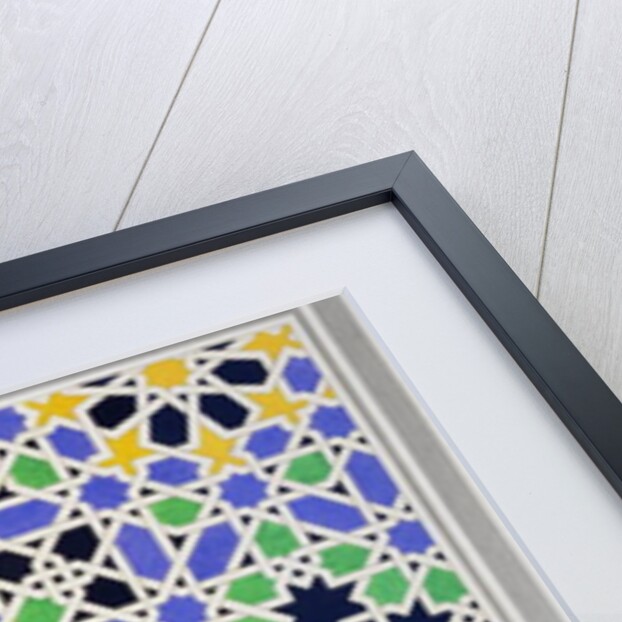 Mosaic in dado of the door in the hall of the Two Sisters, Alhambra by James Cavanagh Murphy