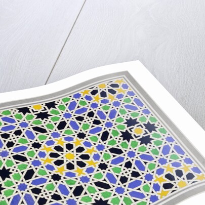 Mosaic in dado of the door in the hall of the Two Sisters, Alhambra by James Cavanagh Murphy