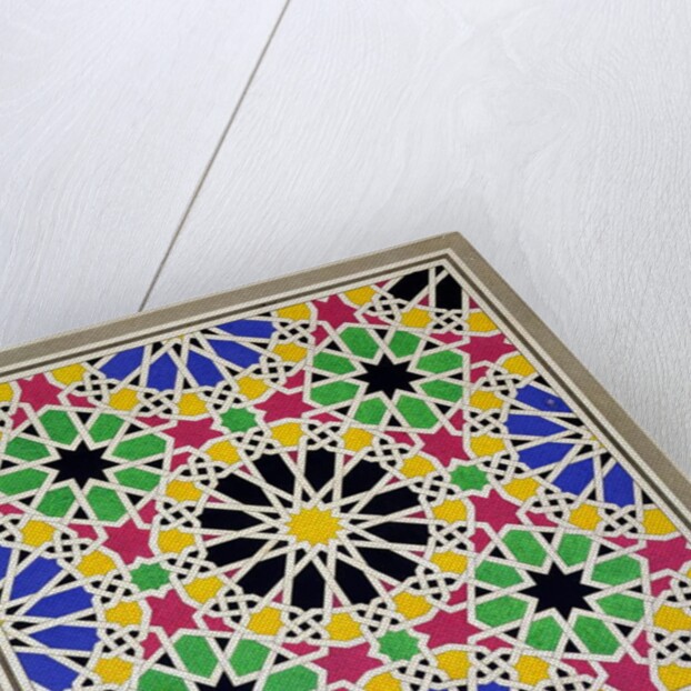 Mosaic ornament in the south side of the Court of the Lions, Alhambra by James Cavanagh Murphy