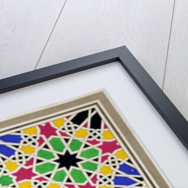 Mosaic ornament in the south side of the Court of the Lions, Alhambra by James Cavanagh Murphy