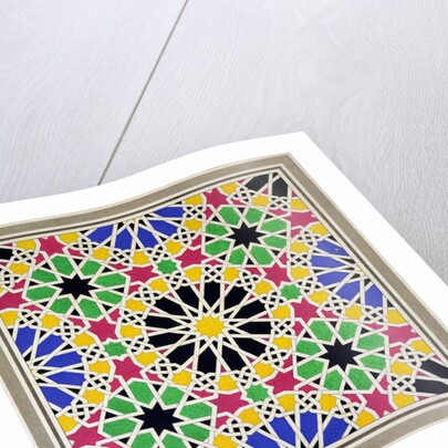 Mosaic ornament in the south side of the Court of the Lions, Alhambra by James Cavanagh Murphy