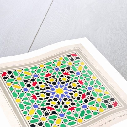 Mosaic in the dado of the east side of the Tower of Comares, Alhambra by James Cavanagh Murphy