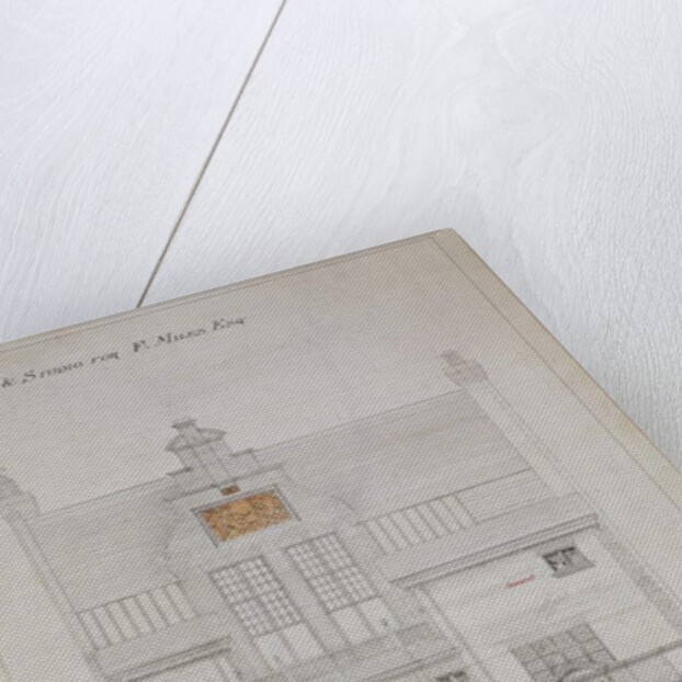 Working drawing for House and Studio for F. Miles Esq, Tite Street, Chelsea, 1878-79 by Edward William Godwin