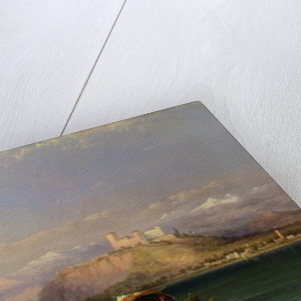 Arona and the Castle of Angera, Lake Maggiore, 1856 by George Edwards Hering