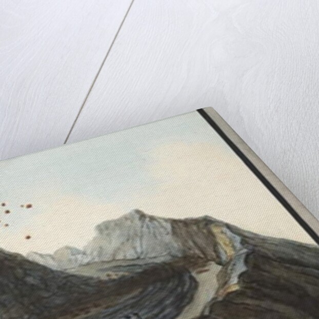 Interior of the Cone of Vesuvius Before the 1767 Eruption by Pietro Fabris