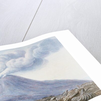 View of the Atrio di Cavallo between Somma and Vesuvius by Pietro Fabris