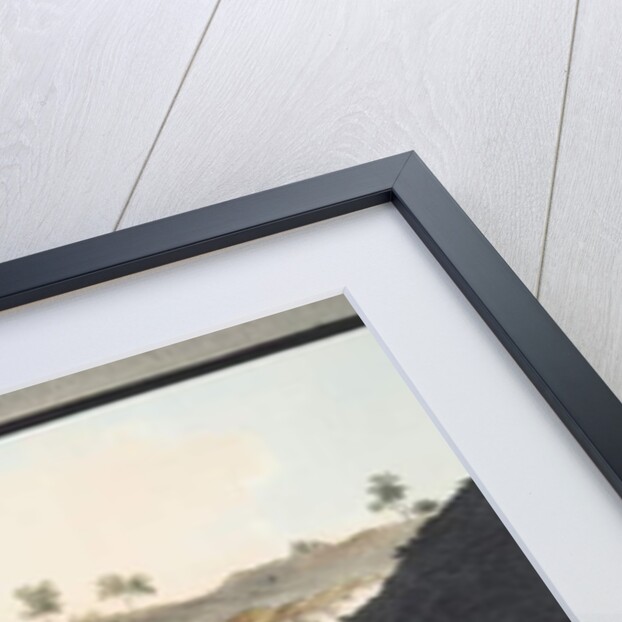 Excavations of a thick stratum of lava which ran into the sea during the eruption of Mount Vesuvius in 1631 by Pietro Fabris