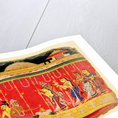 The Marriage of Krishna's Parents by Indian School