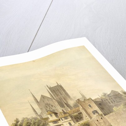 West View of Worcester Cathedral, 1798 by John Powell