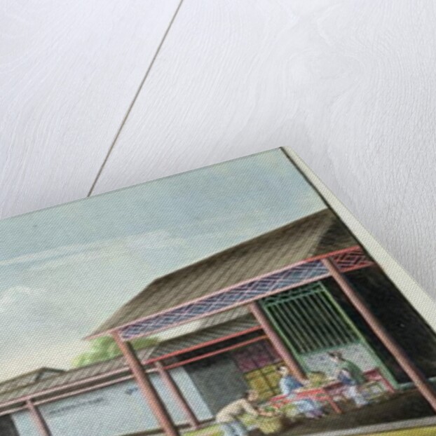 Sorting small leaves for drying by School Chinese