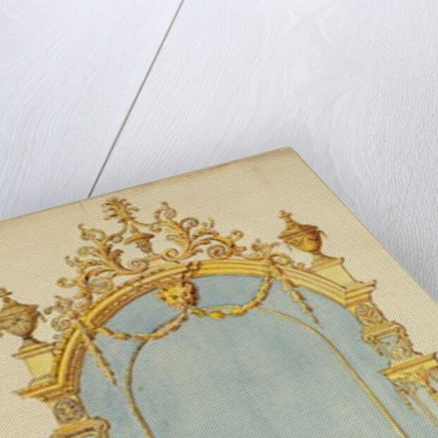 Design for a giltwood mirror, c.1765-70 by Thomas Chippendale