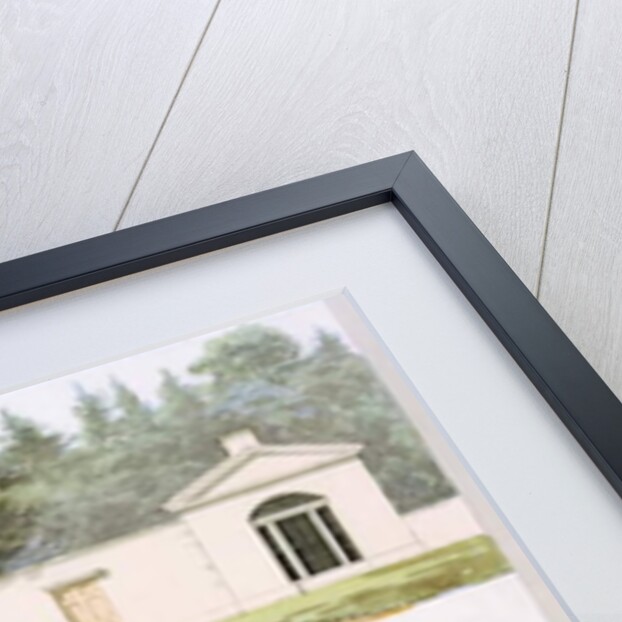 Elevation and ground plans of proposed new entrance gateway and lodges by Humphry Repton