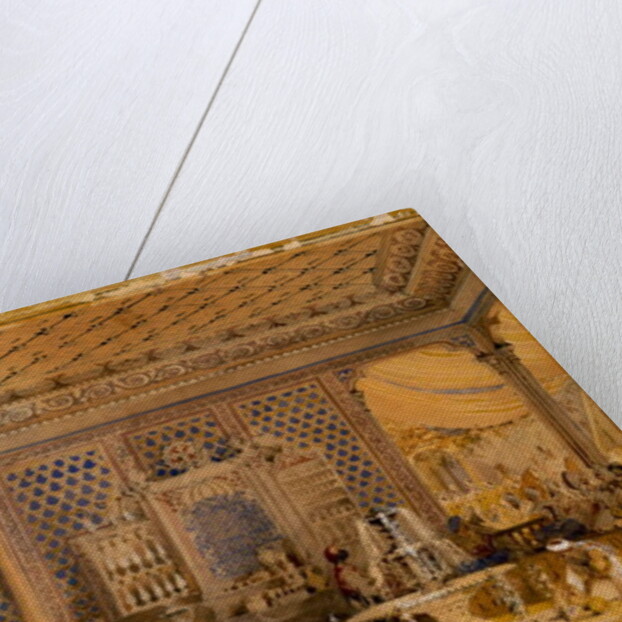 Interior of a Turkish Caffinet, Constantinople, 1838 by Thomas Allom