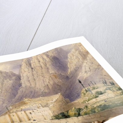 The Convent of St. Catherine, Mount Sinai by William Henry Bartlett