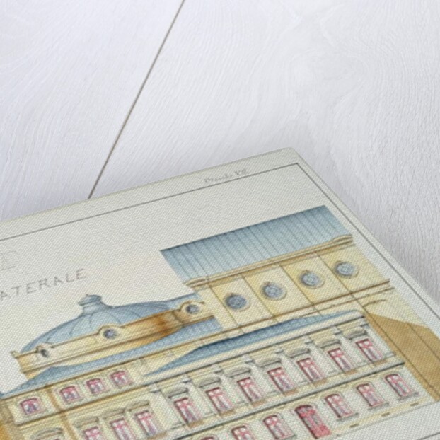 Lateral Elevation of a Theatre by H. Monnot