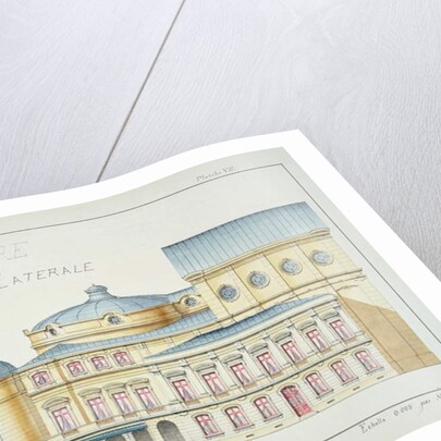 Lateral Elevation of a Theatre by H. Monnot