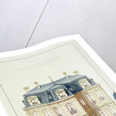 Front elevation of a house for the Bourgeoisie by H. Monnot