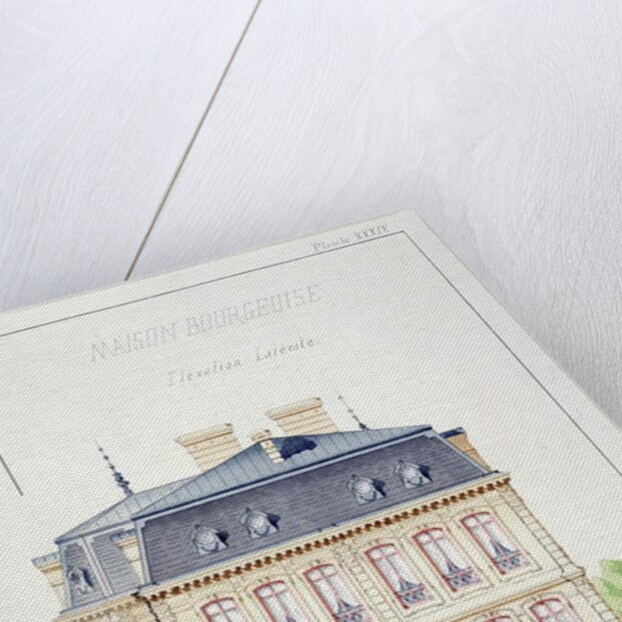 Side elevation of a house for the Bourgeoisie by H. Monnot
