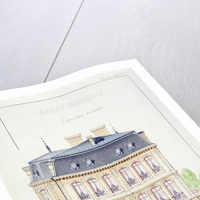 Side elevation of a house for the Bourgeoisie by H. Monnot