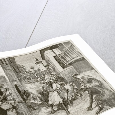 Demonstration against the Christians at Damascus by George Denholm Armour