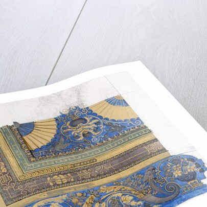 Design for the central ceiling of the Billiard Room at Wortley Hall by Edward John Poynter