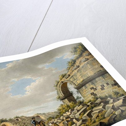 Exterior of the ruined Roman theatre at Ephesus, 1790s by Gaetano Mercati