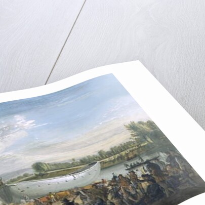 The Chinese Junk on its way to Virginia Water, c.1753 by Paul Sandby