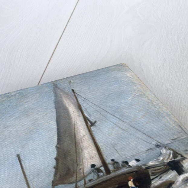 Brighton Beach with Fishing Boats and Crew by John Constable