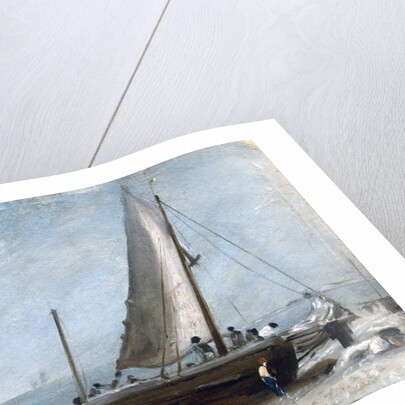 Brighton Beach with Fishing Boats and Crew by John Constable