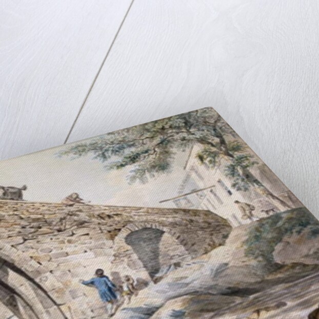 View of the Bridges at Haywick by Charles I Catton