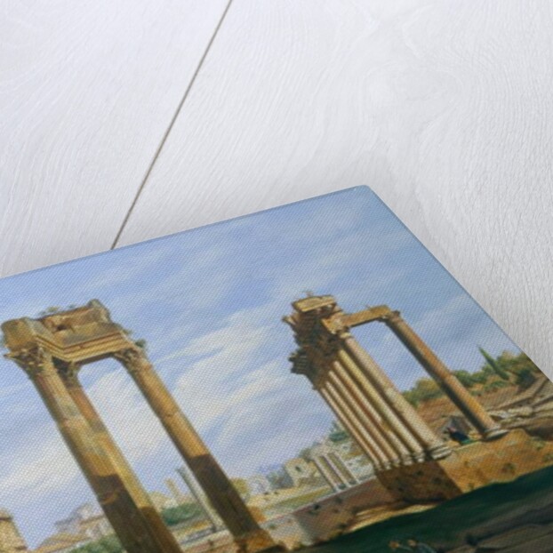 The Roman Forum by Jodocus-Sebastiaen van den Abeele