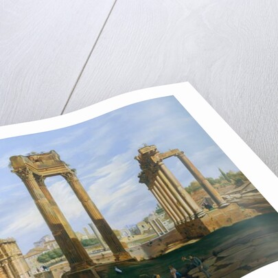 The Roman Forum by Jodocus-Sebastiaen van den Abeele