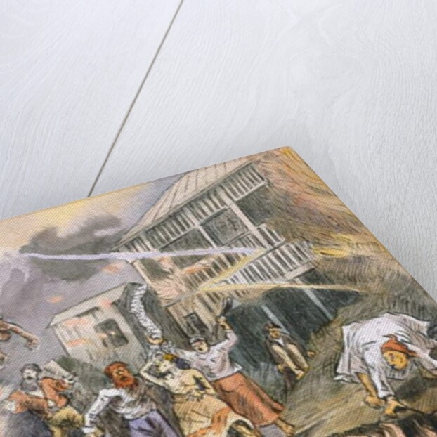 The very same night the whole place blew up, c.1880 by English School