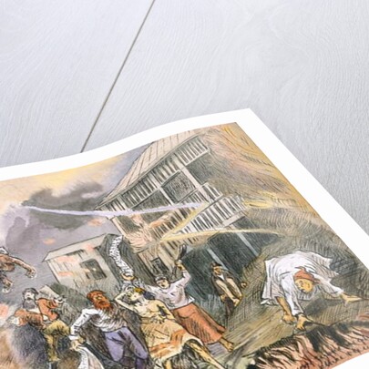 The very same night the whole place blew up, c.1880 by English School