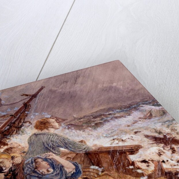 Grace Darling and her father saving the Shipwrecked Crew, Sept 7, 1838 by William Bell Scott