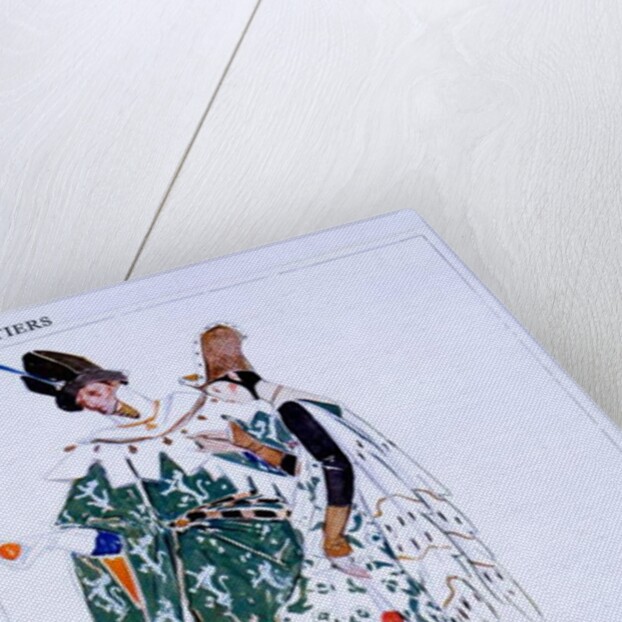 Costume Designs for Two Courtiers, characters from 'St Joan' by George Bernard Shaw, c.1924 by Charles Ricketts