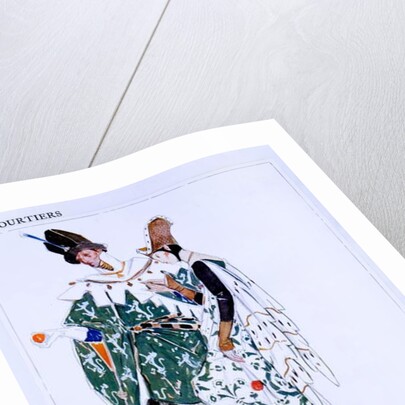 Costume Designs for Two Courtiers, characters from 'St Joan' by George Bernard Shaw, c.1924 by Charles Ricketts