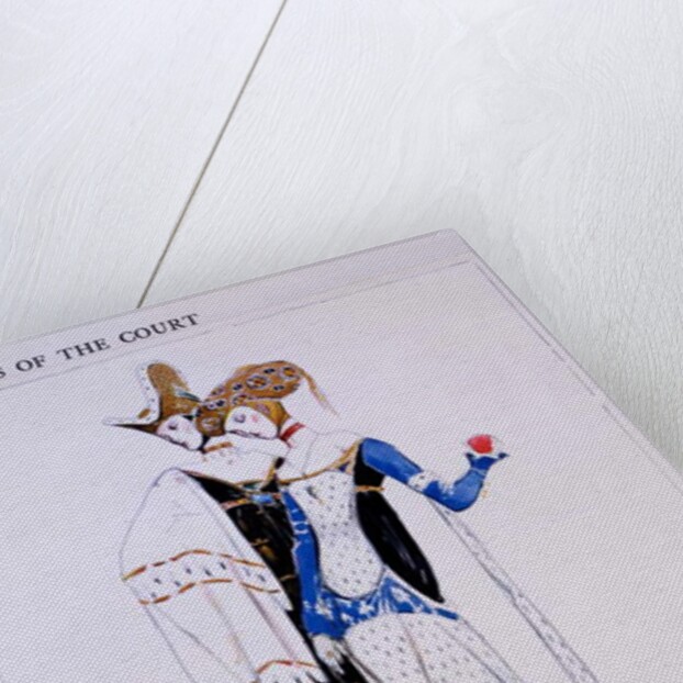 Costume Designs for Two Ladies of the Court, characters from 'St Joan' by George Bernard Shaw, c.1924 by Charles Ricketts