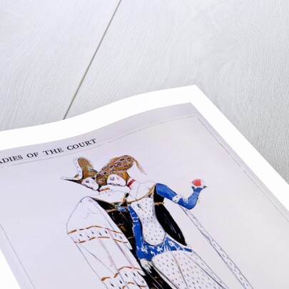 Costume Designs for Two Ladies of the Court, characters from 'St Joan' by George Bernard Shaw, c.1924 by Charles Ricketts