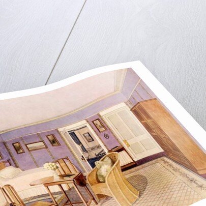 Design for the Interior of a Bedroom, early 20th century by Richard Goulburn Lovell