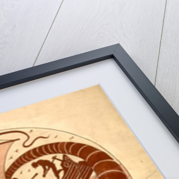 Design for a Dish using a Sea Dragon and Boat, 1879 by William De Morgan