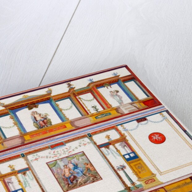 Wall decorations from the House of Aulus Vettius, Pompeii, c.36-39 AD by Luigi Bazzani